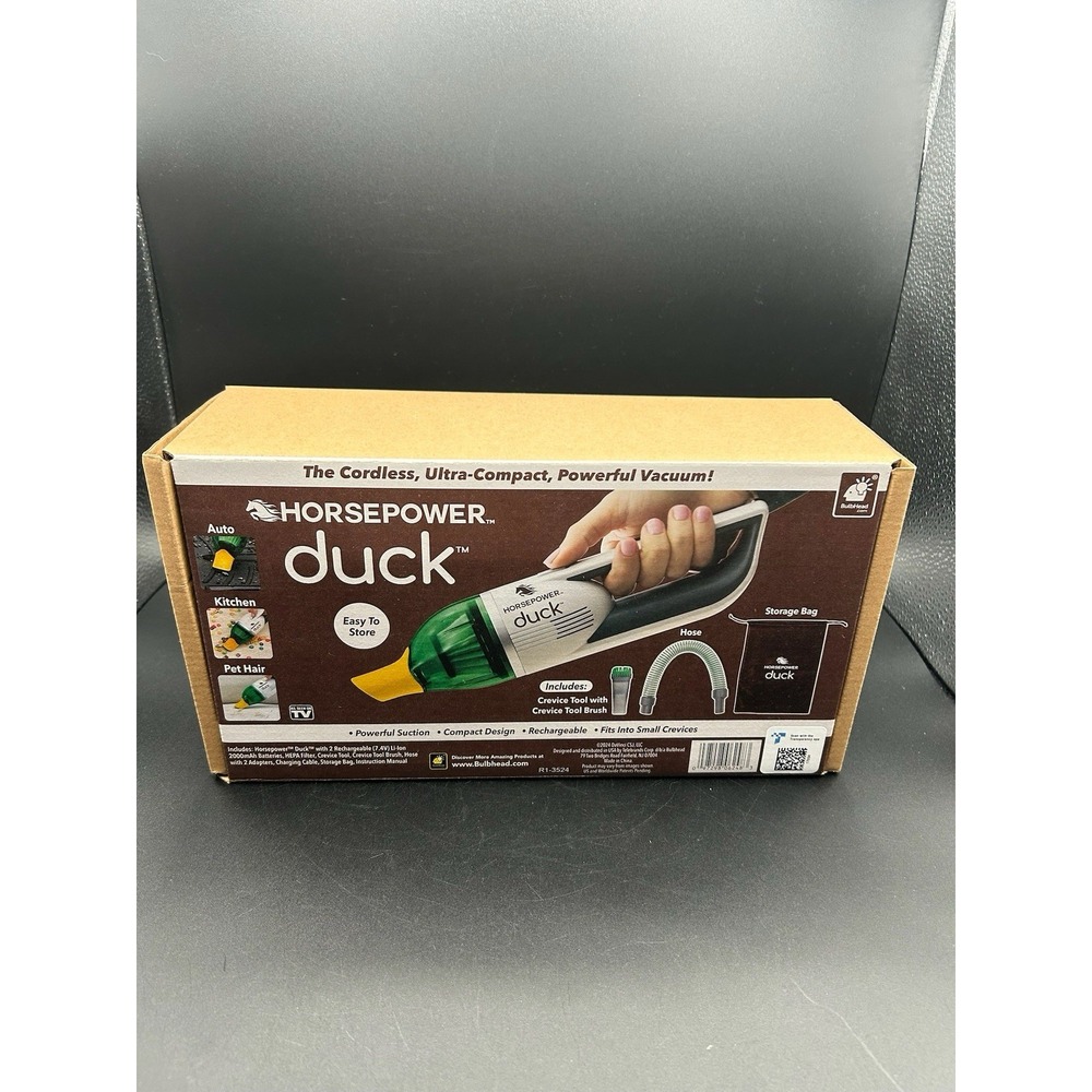 Horsepower Duck Cordless Ultra-Compact Powerful Vacuum R1-3224 As Seen On-TV